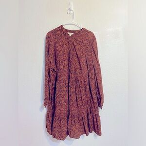 Long sleeve plus size dress